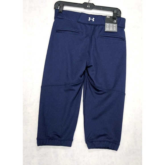 Under Armour Softball Pants Womans Sz S NewVanish 3/4 Kickers Navy Short Calf - Picture 4 of 5
